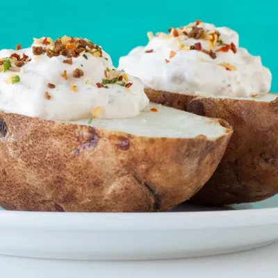 Baked Potatoes with CCB Dip