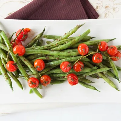 Balsamic Green Beans & Tomatoes