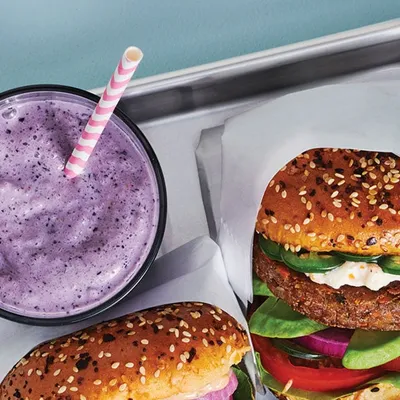 Blueberry Vanilla Protein Milkshake