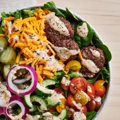 Burger Bites Power Bowl