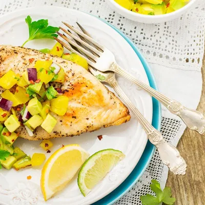 Chicken with Pineapple Salsa