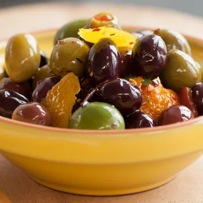 Citrus Marinated Olives