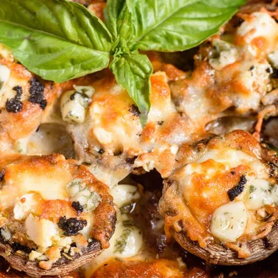 Coast to Coast Seafood-stuffed Grilled Mushrooms