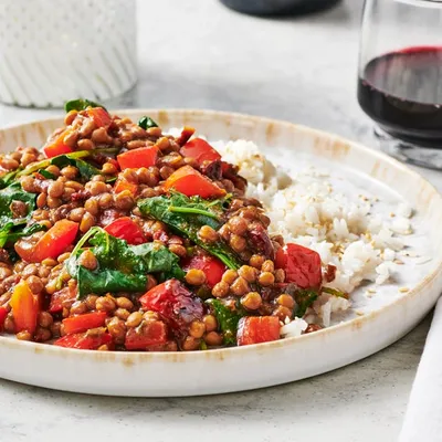 Comforting Lentils & Greens