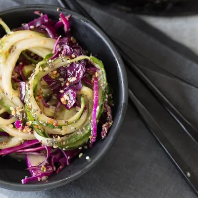 Cucumber Crunch Spiral Salad