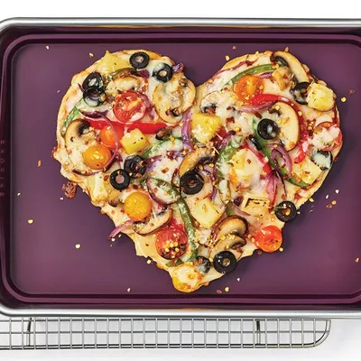 Heart-Shaped Pizza