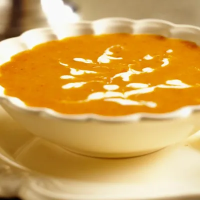 Curried Butternut Squash and Apple Soup