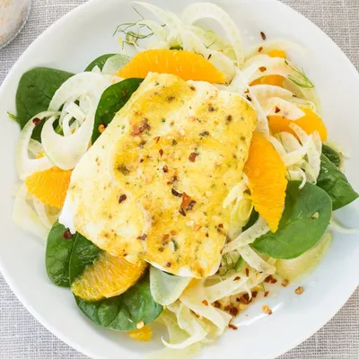 Curried Fish & Fennel Salad