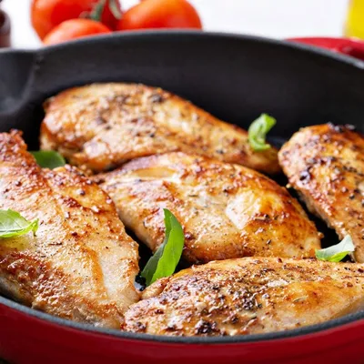 Garlic Chicken with Lemon Basil Sauce