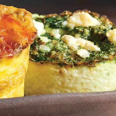 Garlicky Spinach & Feta Egg Bites