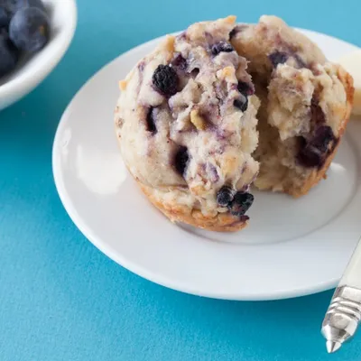 Gluten-free Banana-Blueberry Muffins