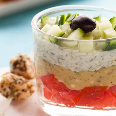 Greek Layer Dips for Verrines