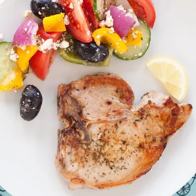 Greek Roasted Pork Chops