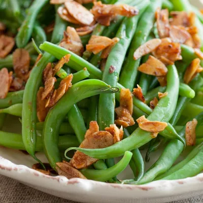Green Beans with Spiced Almonds