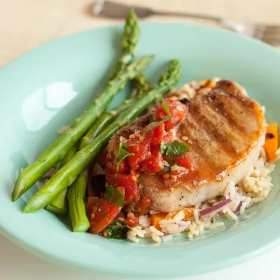 Grilled Adobo Pork Chops