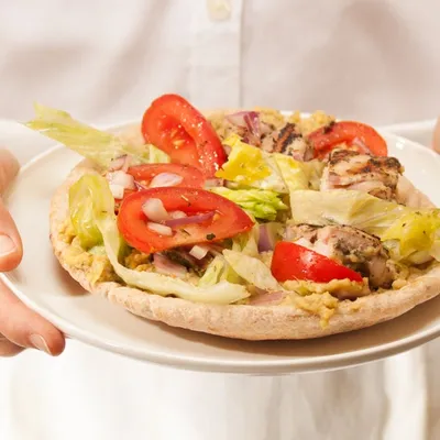 Grilled Chicken and Tzatziki Wraps