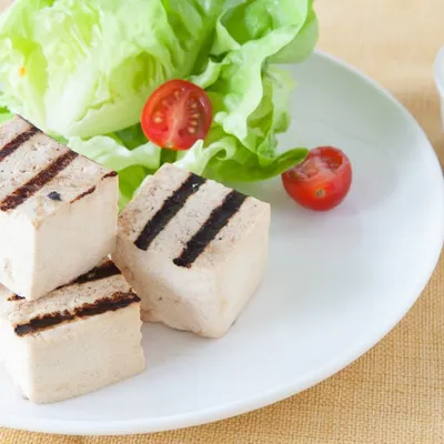 Grilled Tofu, with Chipotle Aioli