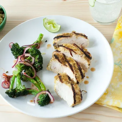 Juicy Mango Curry Grilled Chicken