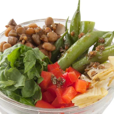 Layered Lentil and Vegetable Salad