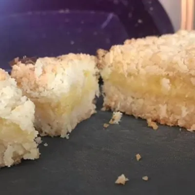 Lemon Curd Coconut Squares