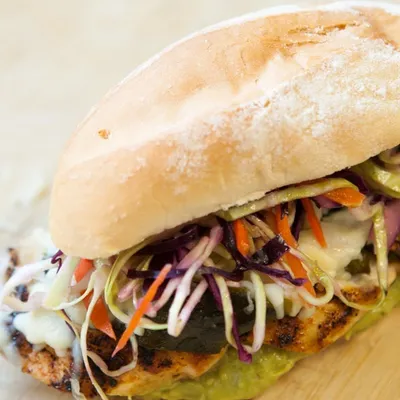 Mexican Chicken and Cheese Tortas