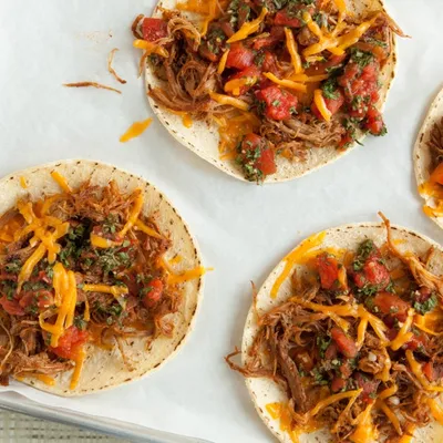 Mini Mexican Tortilla Pizza