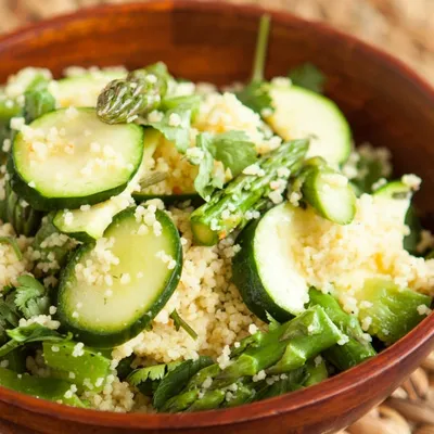 Moroccan Green Couscous Salad