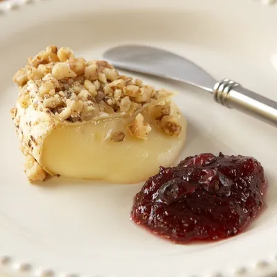 Nut-crusted Baked Brie