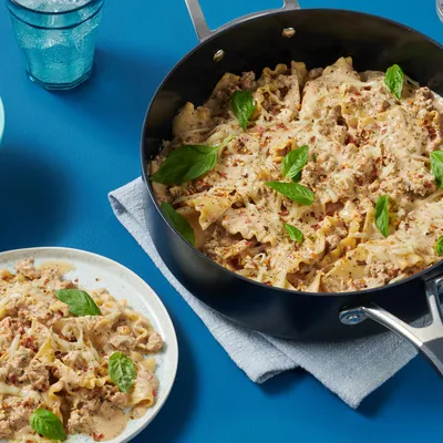 One Pan Chicken Lasagna