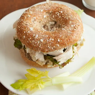 Onion & Bacon Cheese Ball Chicken Sandwich