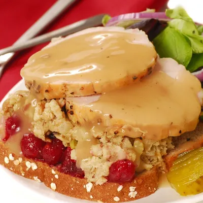 Open-faced Hot Turkey Sandwiches