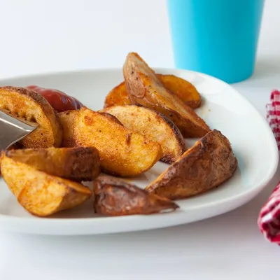 Oven Roasted Buffalo Potato Wedges