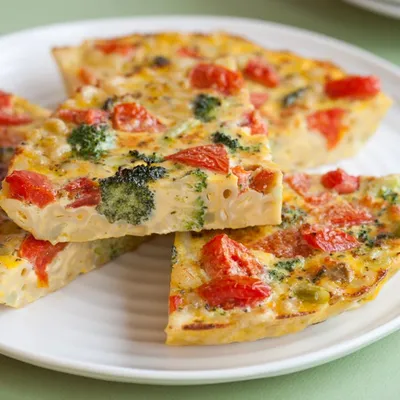 Pasta Primavera Frittata