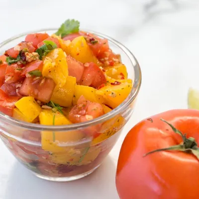 Peach and Tomato Salsa