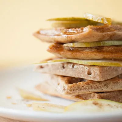Pear Chai Waffles