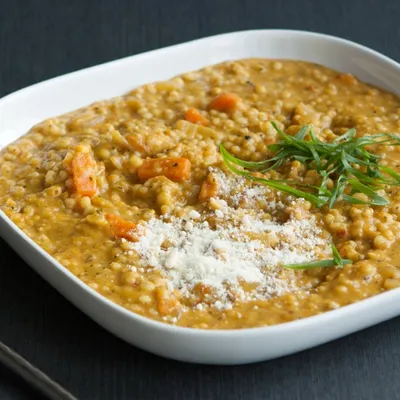 Pearl Barley and Carrot Risotto