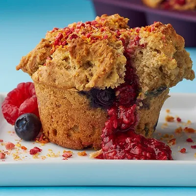 Powered Up Fruit Explosion Muffins