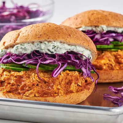 Pulled Butter Chicken Sandwich