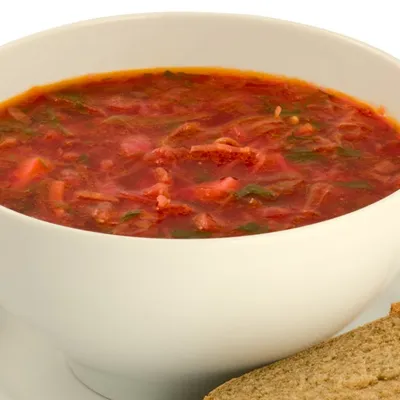 Quick Beet and Cabbage Borscht