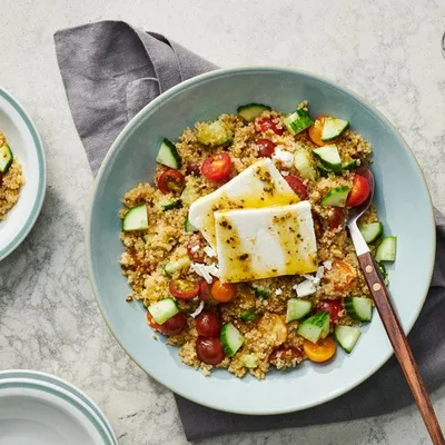 Quinoa Salad with Jalapeño Honey Vinaigrette