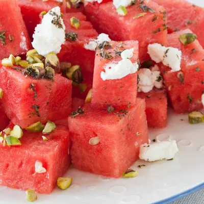 Refreshing Sencha Watermelon Salad