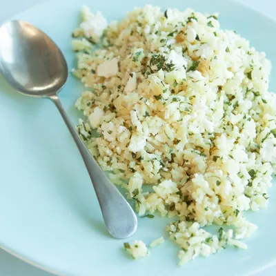 Rice with Feta and Mint