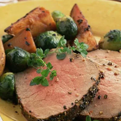 Roasted Leg of Lamb with New Potatoes