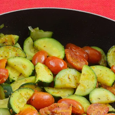 Sautéed Zucchini and Tomato