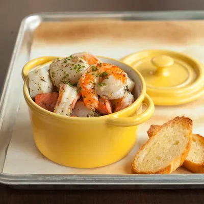 Seafood Bake en Cocotte
