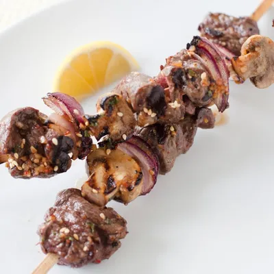 Sesame Ginger Beef Kebabs