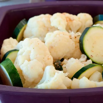 Silicone Steamer 6 minute Mixed Vegetables