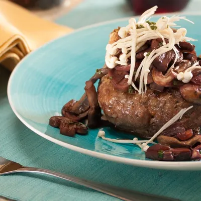Sirloin and Mushroom Burgers