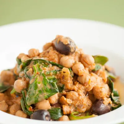 Slow-cooker Lentil, Chickpea and Spinach Stew