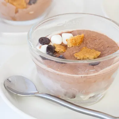 Soft Serve S’mores Chocolate Yogurt 